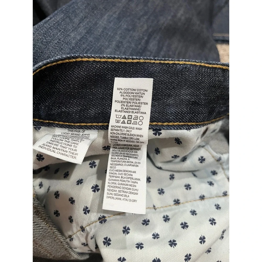 Lucky Brand 363 Vintage Straight Jeans Mens 38x30 Dark Wash Indigo Denim